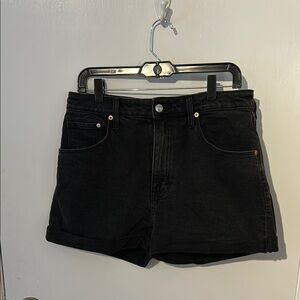 Black Denim Women's Shorts